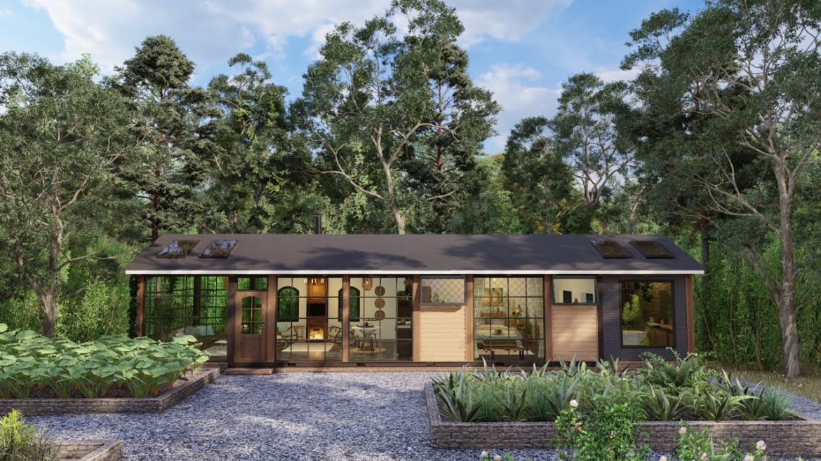 Minimalist House In The Forest - Container Home Tour Airbnb!