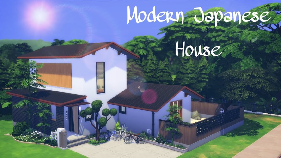Modern Japanese House 🍙 Zen Garden // Maison Japonaise Moderne | Stop Motion Sims 4 | No CC