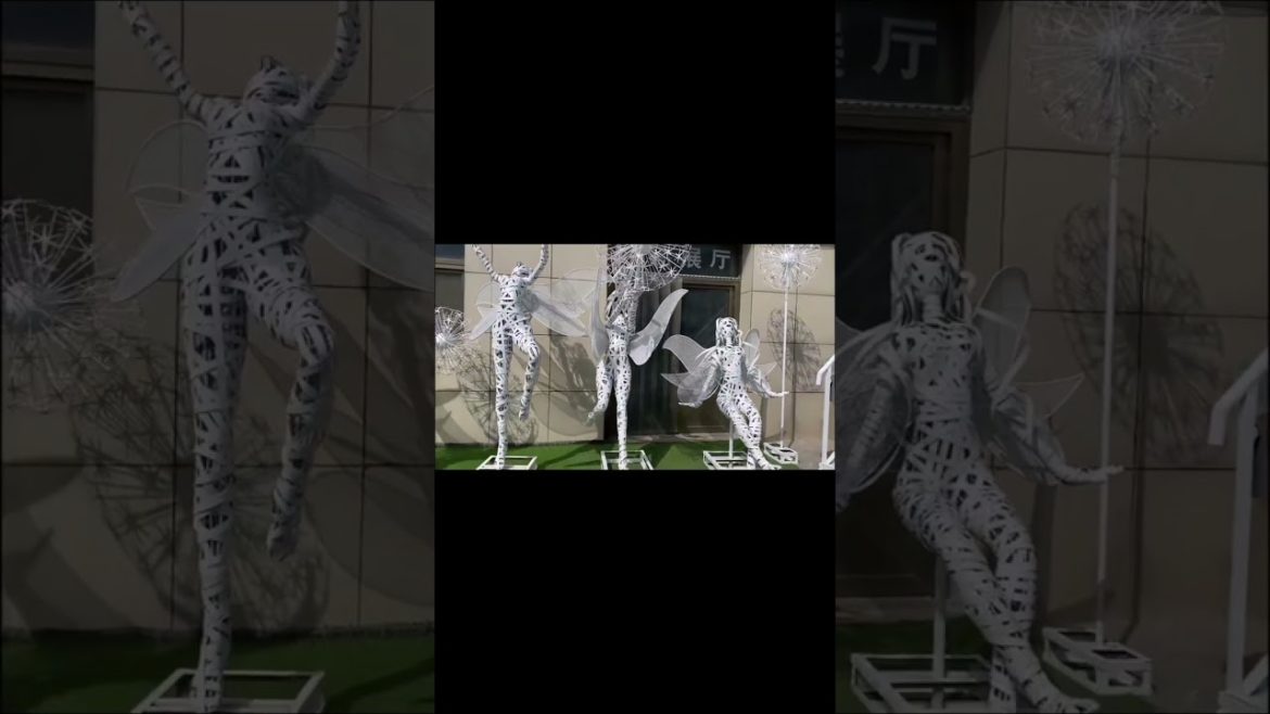Metal sculpture fairies submission | sculpture garden decoration / sculpture park / garden design