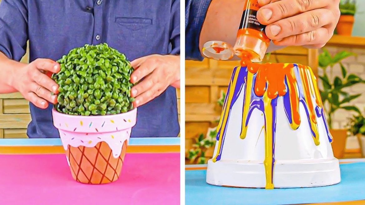 16 DIY Ideas That Will Transform Your Flower Pots Into Real Eye-Catchers!
