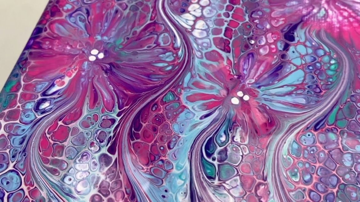 96. FLOWER GARDEN | Easy Acrylic Swipe with Balloon Imprints | Acrylic Pouring Tutorial 96. FLOWER GARDEN | Easy Acrylic Swipe with Balloon Imprints | Acrylic Pouring Tutorial