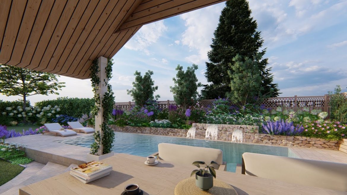 Garden Design with Pool by Living Garden