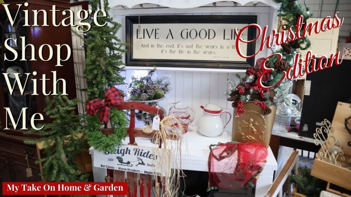 Christmas Shop With Me Vintage and Haul @ The Old Red Barn, Geneva, Florida