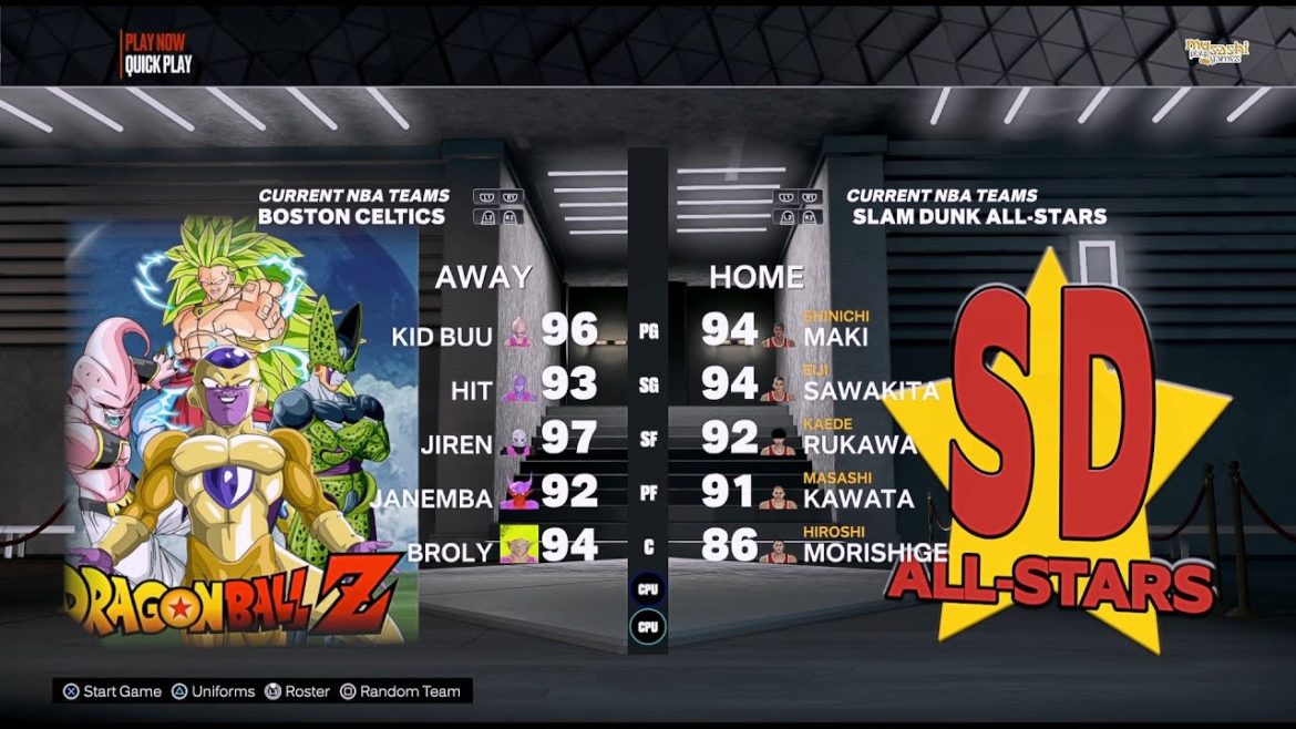 Slam Dunk All-stars vs DBZ Villains NBA 2K23 Slam Dunk All-stars vs DBZ Villains NBA 2K23