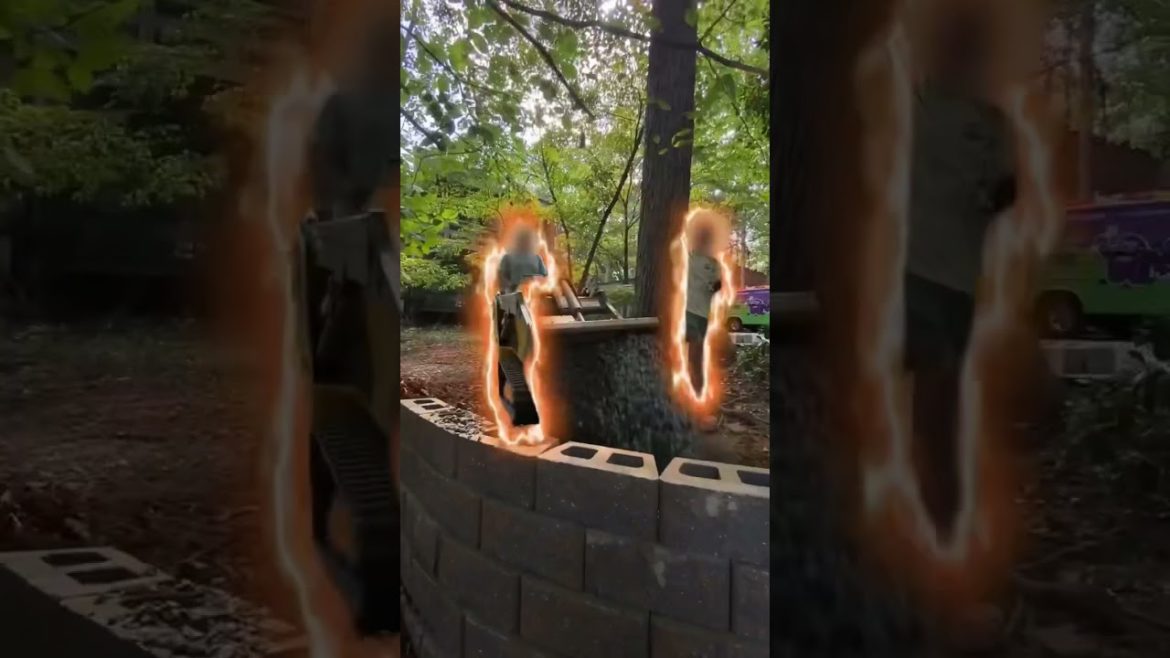 Second retaining wall on this yard!🔥🔥🔥