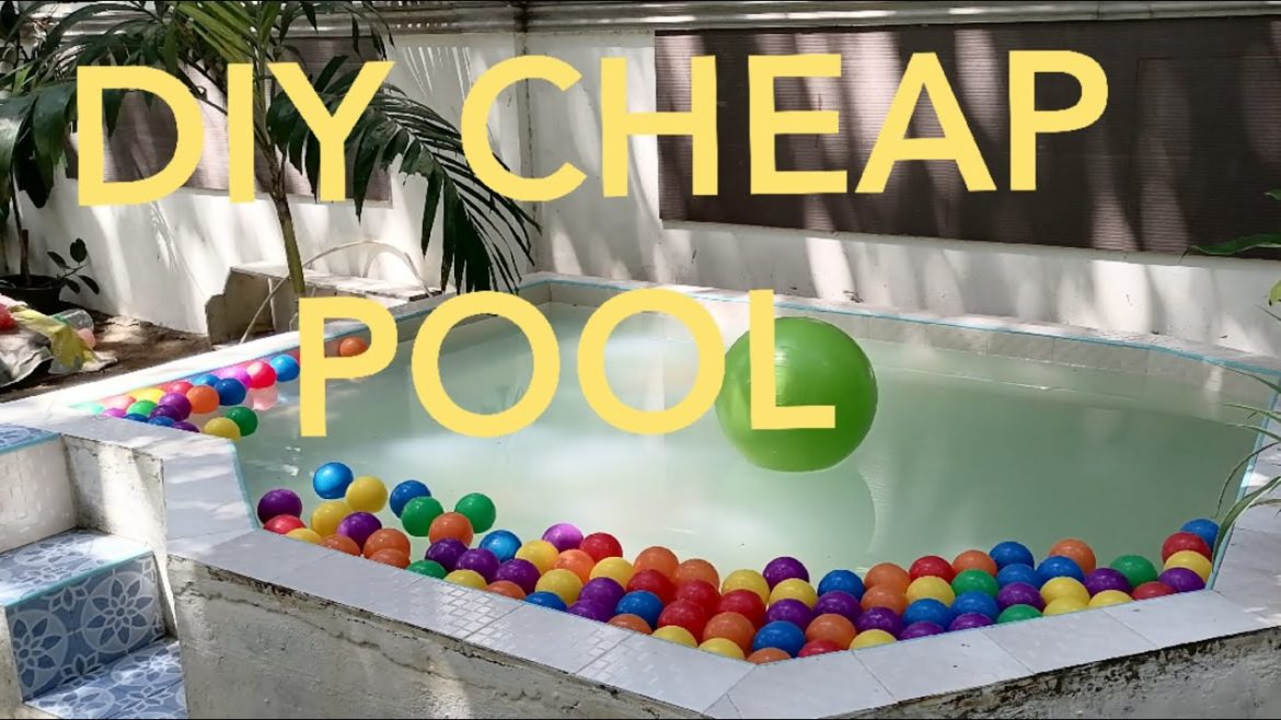 DIY SWIMMING POOL, BUDGET FRIENDLY SWIMMING POOL, BACKYARD GARDEN POOL