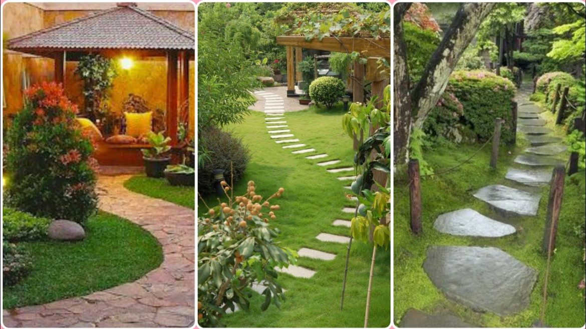 Front Yard Garden Landscaping Ideas||Backyard Patio Design||Modern House Exterior Design