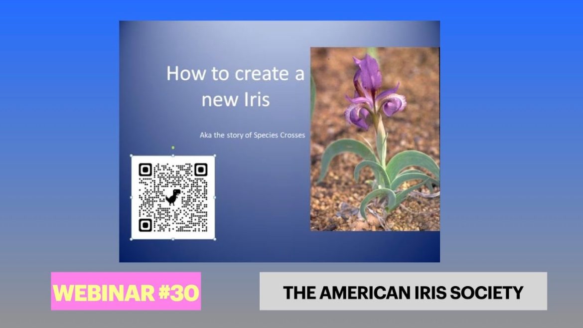 Webinar #30 “How to Create a New Iris - AKA the story of Species Crosses" by Bob Pries
