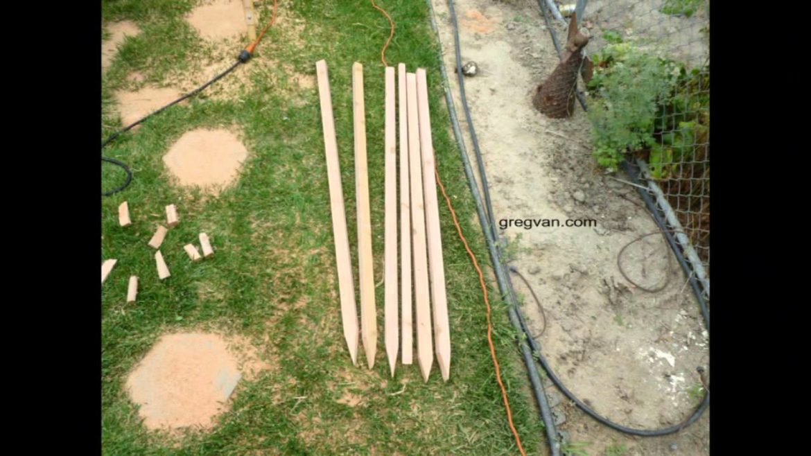 How To Make Plant Stakes out of Two by Fours - Gardening Tips
