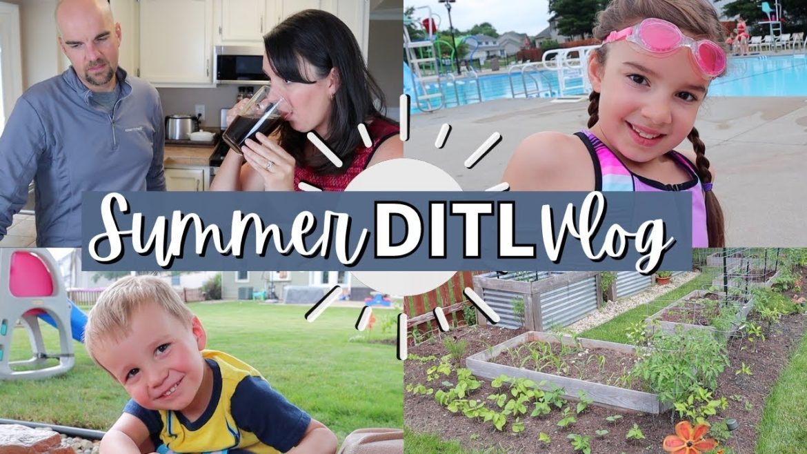 SUMMER HOMESCHOOL DITL VLOG | Javy Coffee Review | Backyard Garden Tour