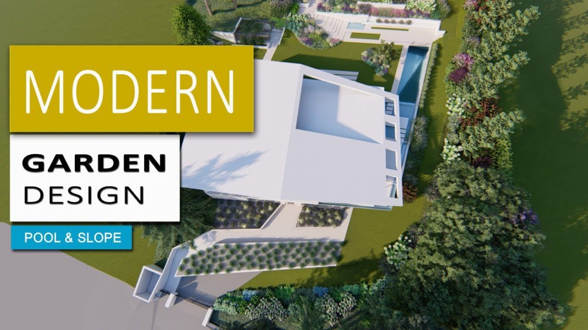 TOP MODERN Garden DESIGN / POOL  / Living Garden Gartengestaltung /3D Modeling in Sketchup
