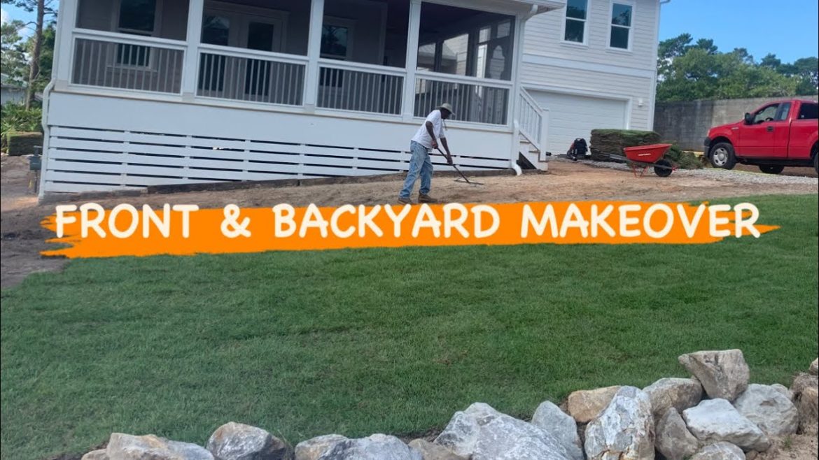 OVERGROWN Front yard makeover-Backyard cleanup & sod installation OVERGROWN Front yard makeover-Backyard cleanup & sod installation