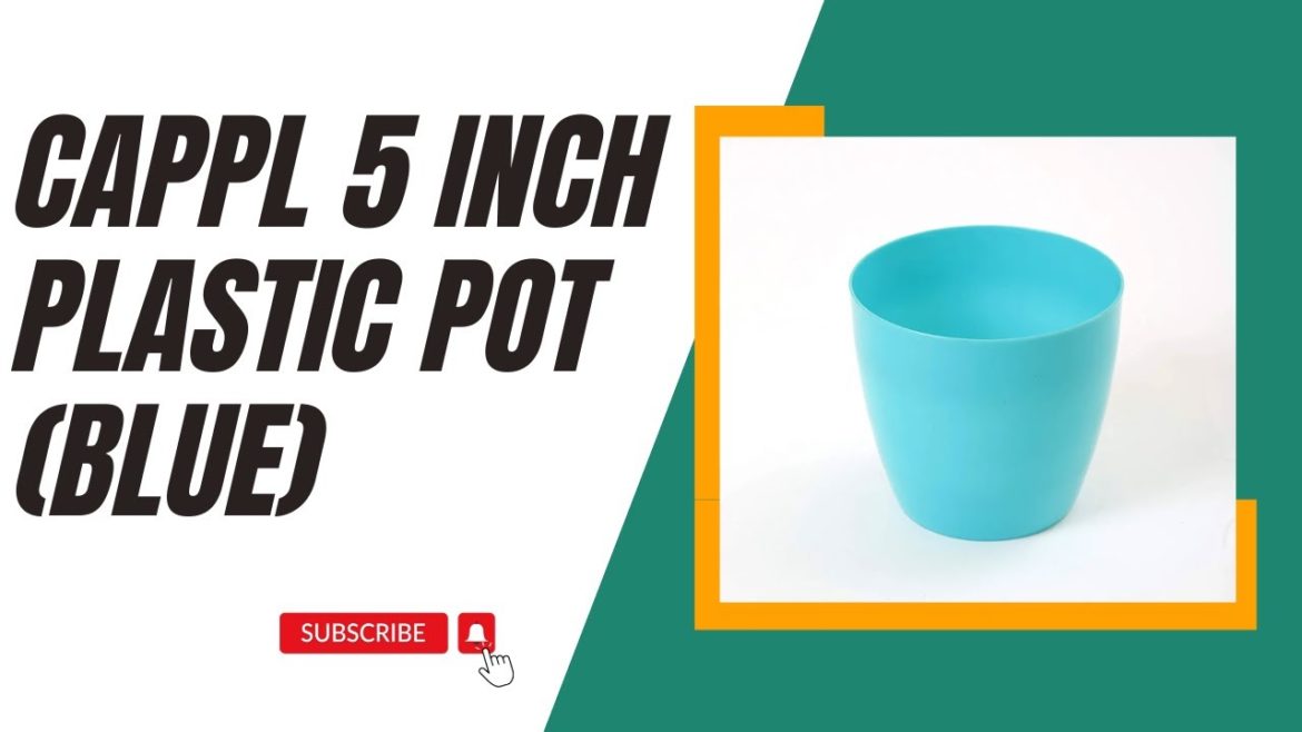 CAPPL 5 Inch Plastic Pot Blue
