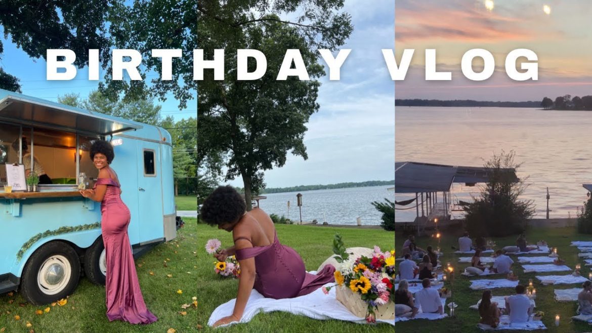 30th birthday vlog | backyard garden party 🧺🍓💐