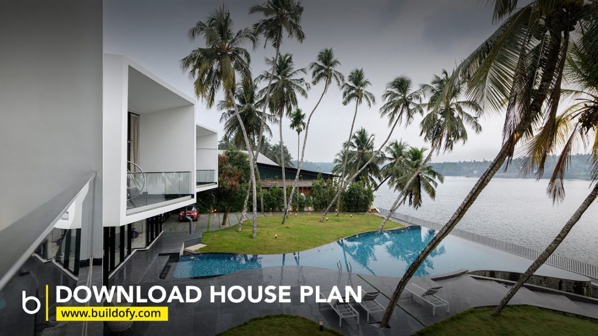A modern Kerala home facing a river speaks luxury