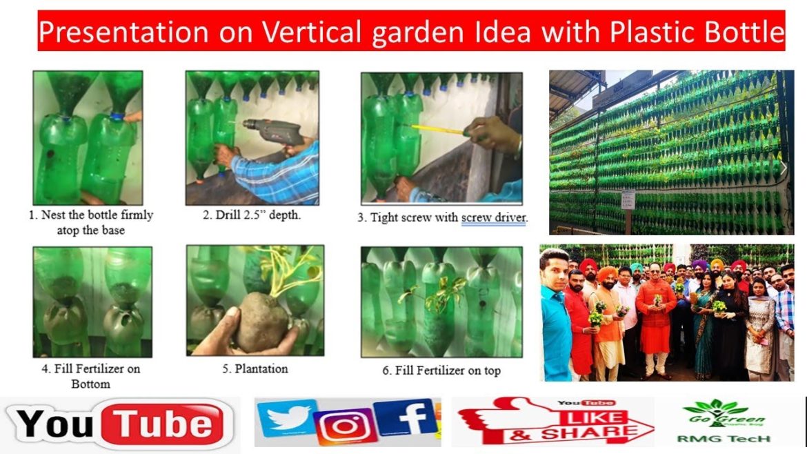 Presentation on  plastic bottle garden ideas | Tutorial #Vertical #Gardening |