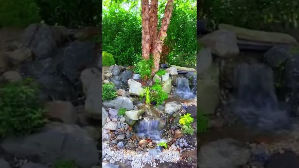A small Pondless waterfalls makes A Hit - #landscaping