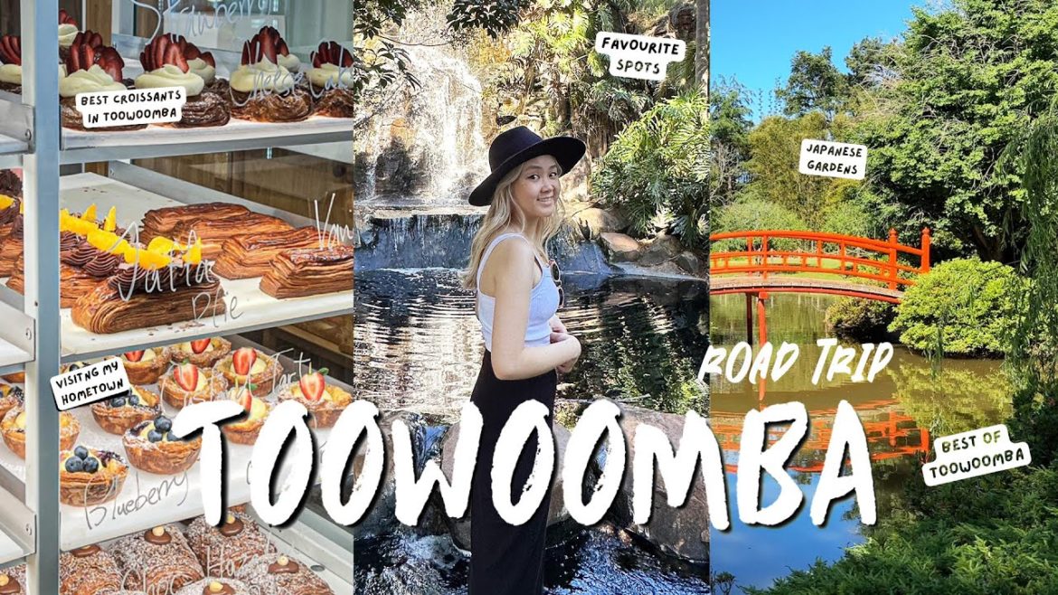 Toowoomba Road Trip 🚘 Things to do: Picnic Point Lookout,  Japanese Gardens, Bakers Duck croissants
