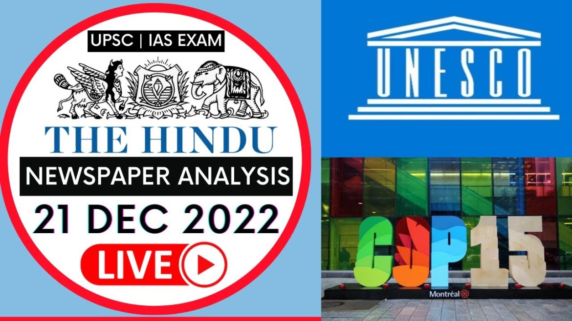 The Hindu Newspaper Analysis 21 December 2022 | Current Affairs for UPSC IAS | Sahil Saini The Hindu Newspaper Analysis 21 December 2022 | Current Affairs for UPSC IAS | Sahil Saini