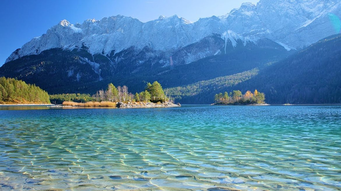 Lake Ambience: 3 Hours of Winter Beach Scenery From The Bavarian Alps