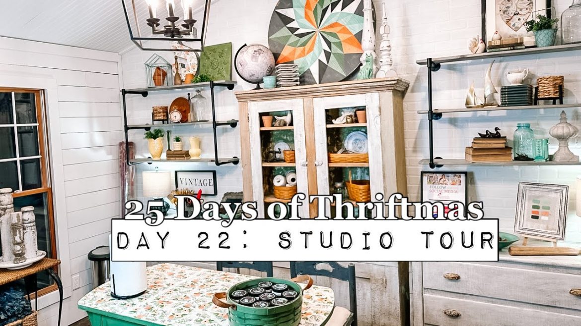 Revealing my Creative Space - Day 22: Studio Tour - Built in my Backyard - She Shed Build