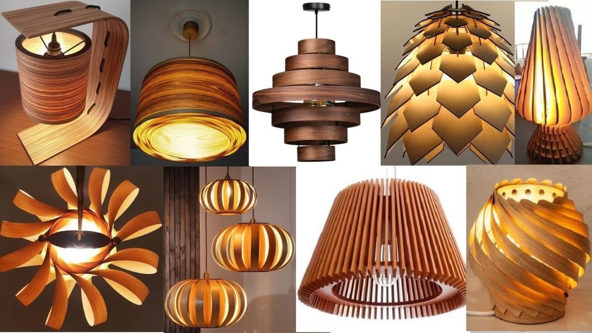 Wood veneer lamp ideas / Wooden Lampshade design ideas / pendant lamp ideas for your home decor Wood veneer lamp ideas / Wooden Lampshade design ideas / pendant lamp ideas for your home decor