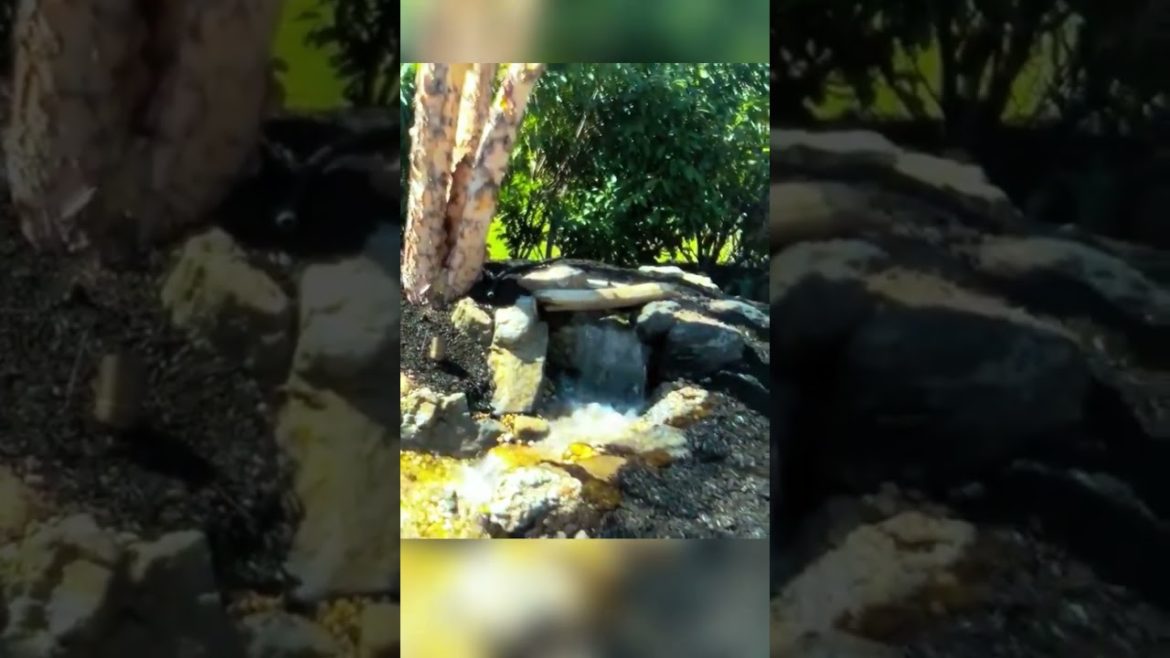 A Pondless waterfall with 2 different types of stream – #landscapingideas A Pondless waterfall with 2 different types of stream - #landscapingideas