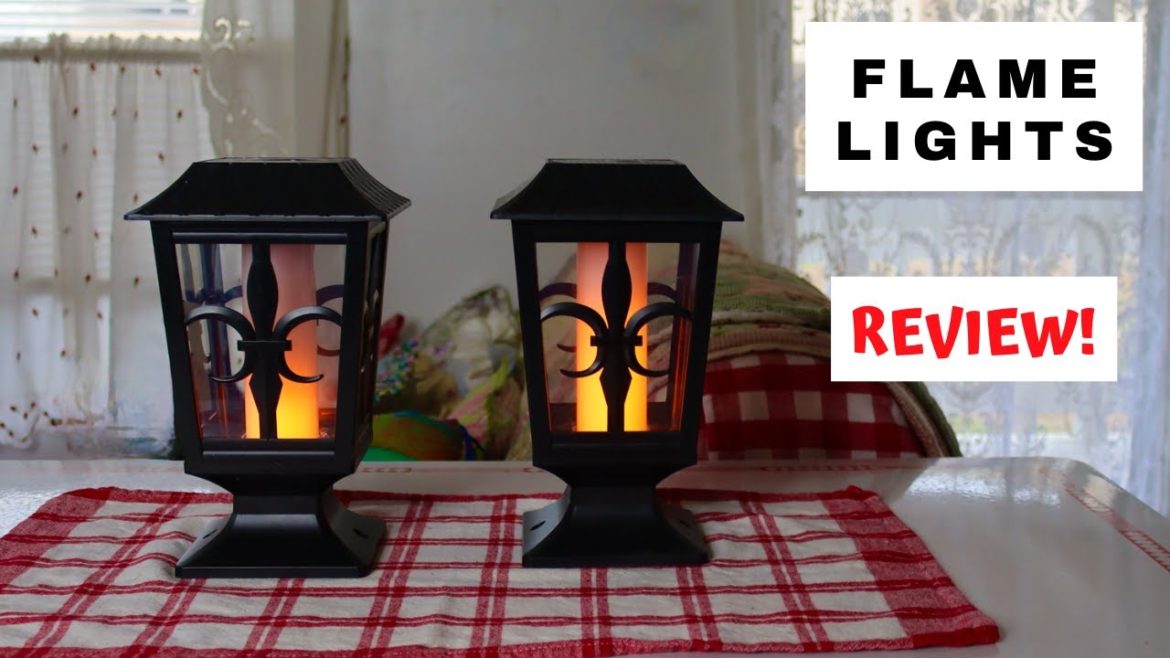 Ollivage – Fence Post Flame Torch Solar Lights – Review ❤️ Ollivage - Fence Post Flame Torch Solar Lights - Review ❤️