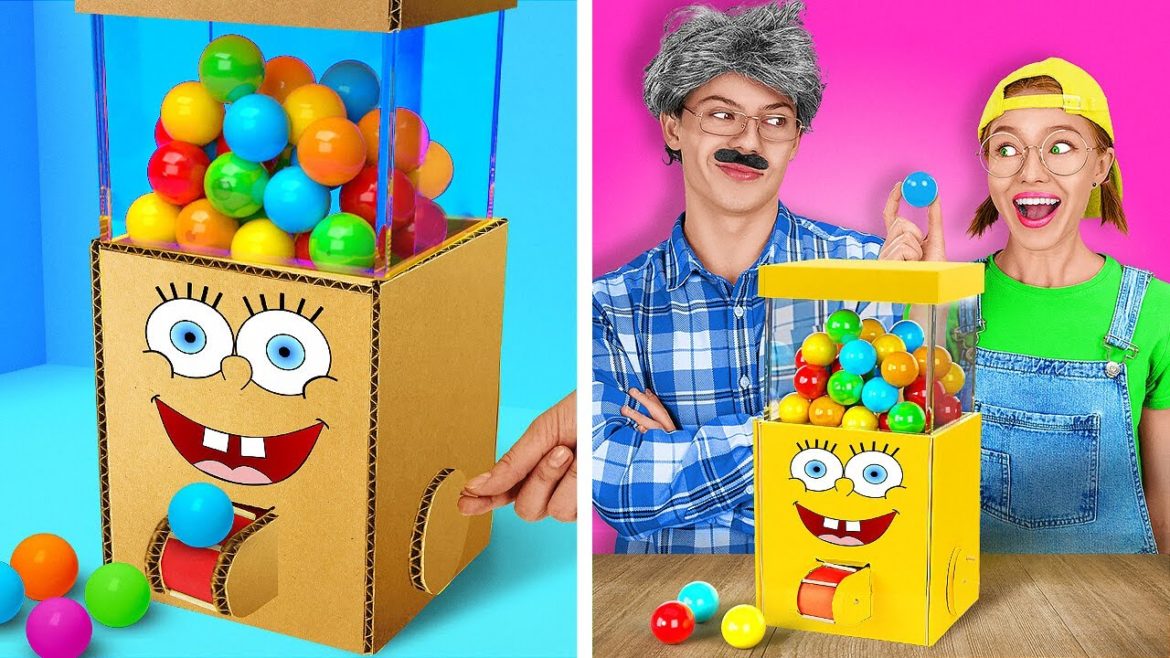 FUN CARDBOARD DIY FOR CRAFTY PARENTS || Must Try Parenting Hacks by 123 GO! FOOD FUN CARDBOARD DIY FOR CRAFTY PARENTS || Must Try Parenting Hacks by 123 GO! FOOD