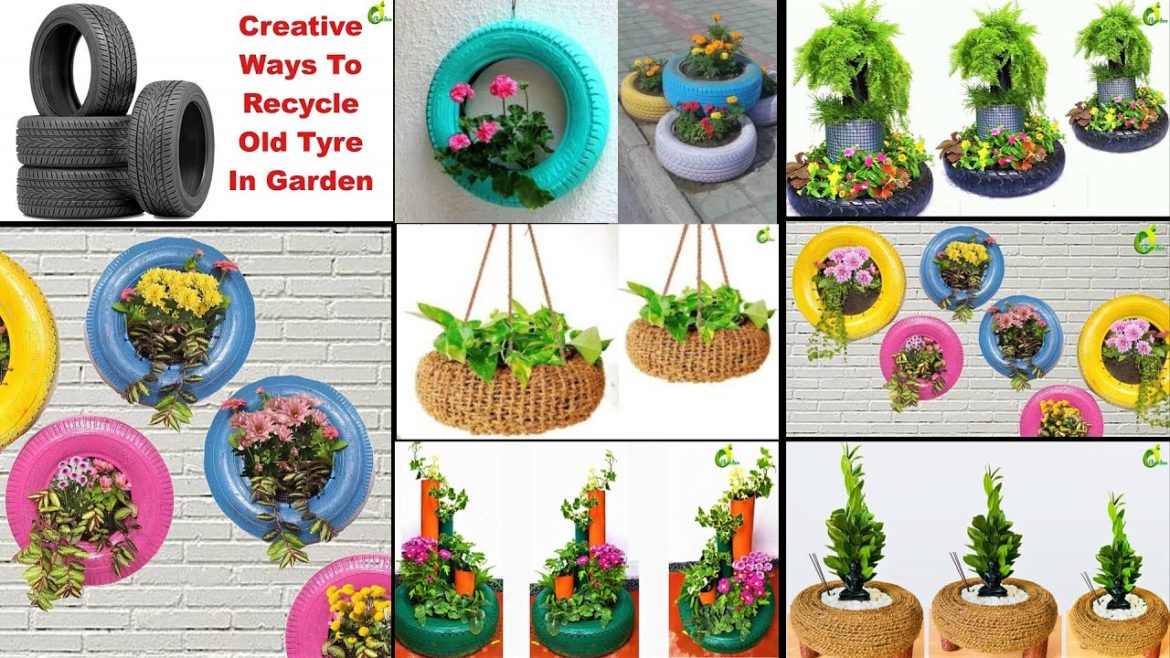Garden Decoration Using Tires/Old Tires For Planters/Car Tire Garden Ideas/Planters/ORGANIC GARDEN Garden Decoration Using Tires/Old Tires For Planters/Car Tire Garden Ideas/Planters/ORGANIC GARDEN