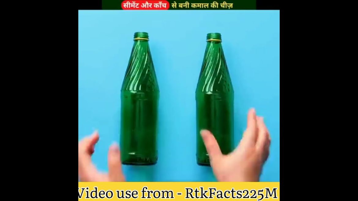 😱कांच की बोतल और cement से बनाया |  #shorts  #viral #ytshorts #lifehacks @FctDk @RtkFacts225M