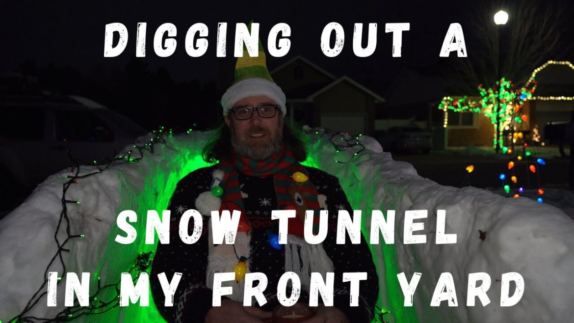 Digging Out a Snow Tunnel