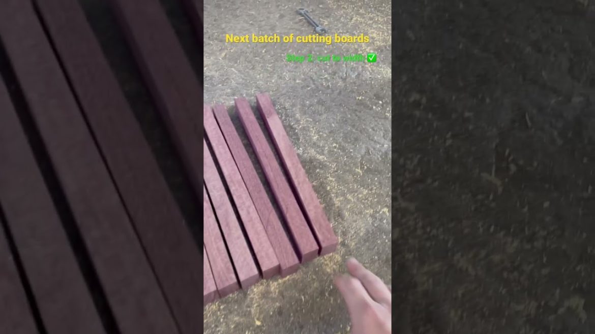 DIY Cutting Board Step 2: Cut to Width! #woodworking #diy #cuttingboard