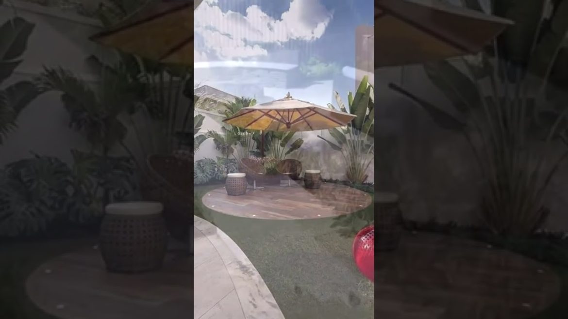 Beautiful landscaping of the garden plot and backyard #07             @SHORT