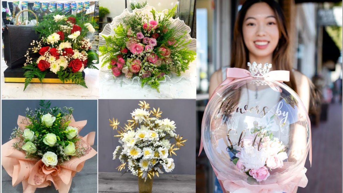 Top 5 Flower Arrangement Tutorial || Flower Wrapping Techniques || How To Arrange Flower Bouquet Top 5 Flower Arrangement Tutorial || Flower Wrapping Techniques || How To Arrange Flower Bouquet