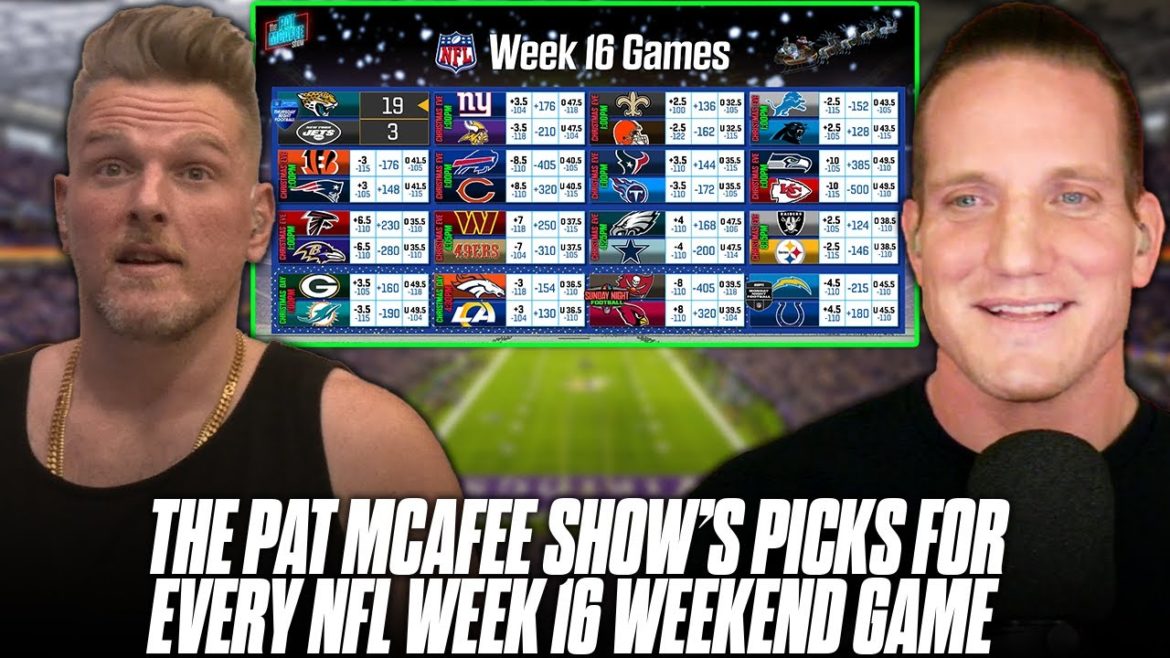 The Pat McAfee Show Picks & Predicts Every Game For NFL's Week 16 Weekend