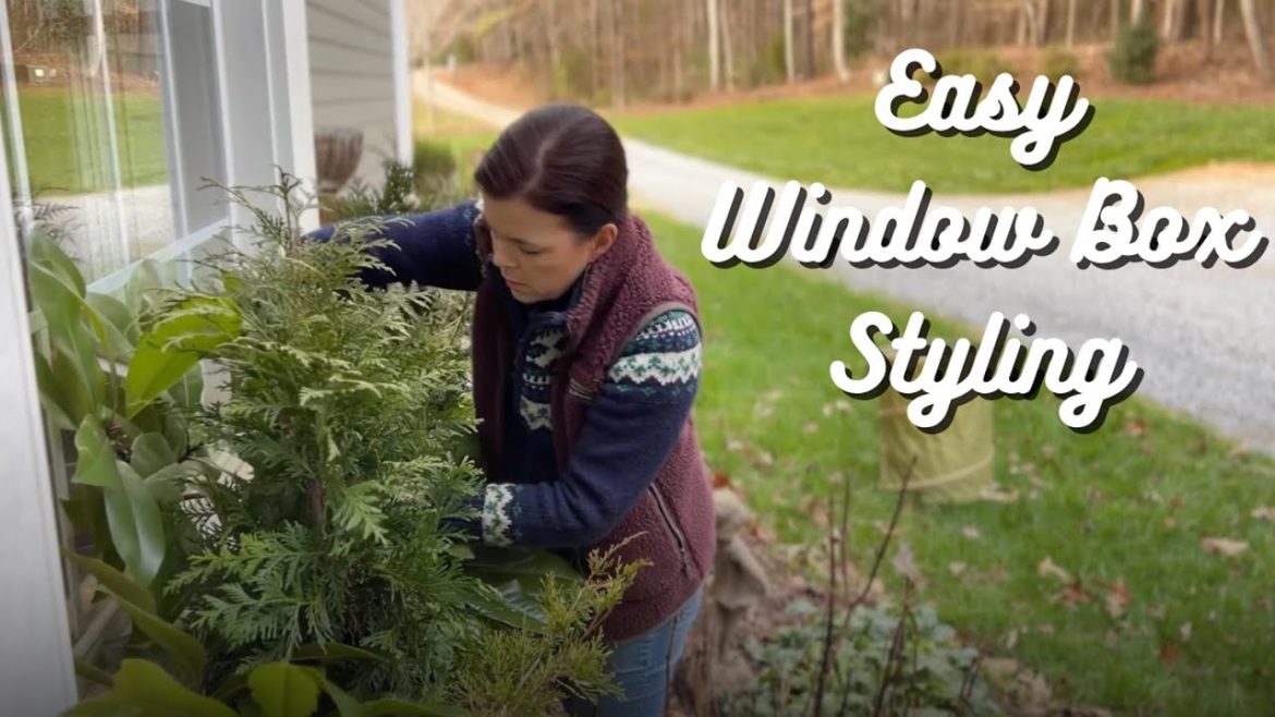 Easy Way to Style Window Boxes with Greenery | Gardening with Creekside Easy Way to Style Window Boxes with Greenery | Gardening with Creekside