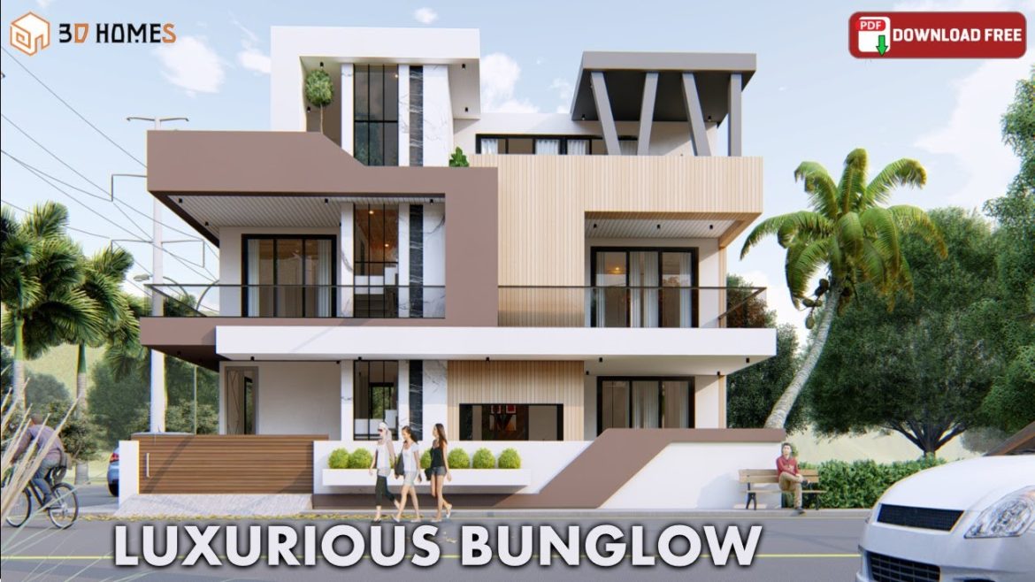 25x50 House Plan | 1250 Sqft | 138 Gaj | Car Parking | Terrace Garden | Swimming Pool | Full Details