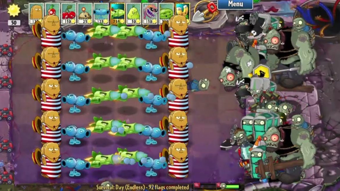 Plants vs. Zombies: Garden Warfare_Gatling protect by Tall-nuts Vs 9999 Zombies in 93 Flags come out Plants vs. Zombies: Garden Warfare_Gatling protect by Tall-nuts Vs 9999 Zombies in 93 Flags come out