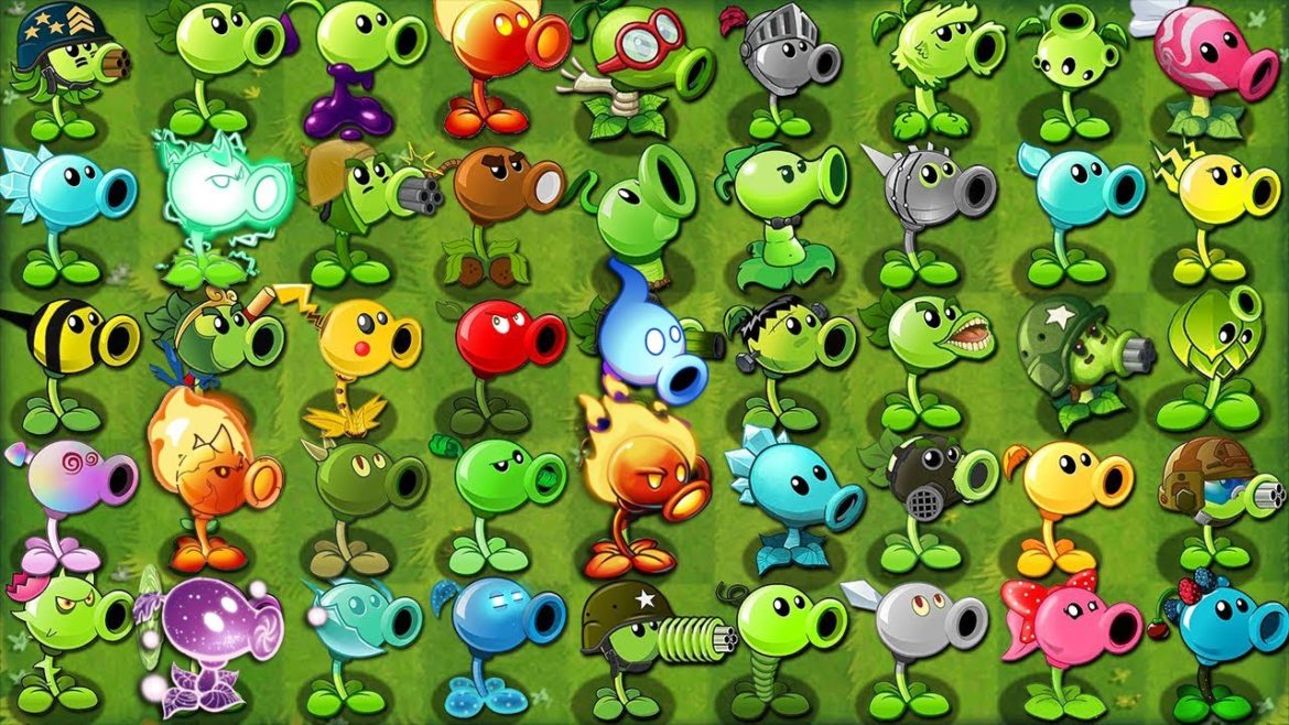 Every PEA Plants Vs Team Zombie FROZEN - Who Will Win? - Pvz 2 Peashooter Challenge