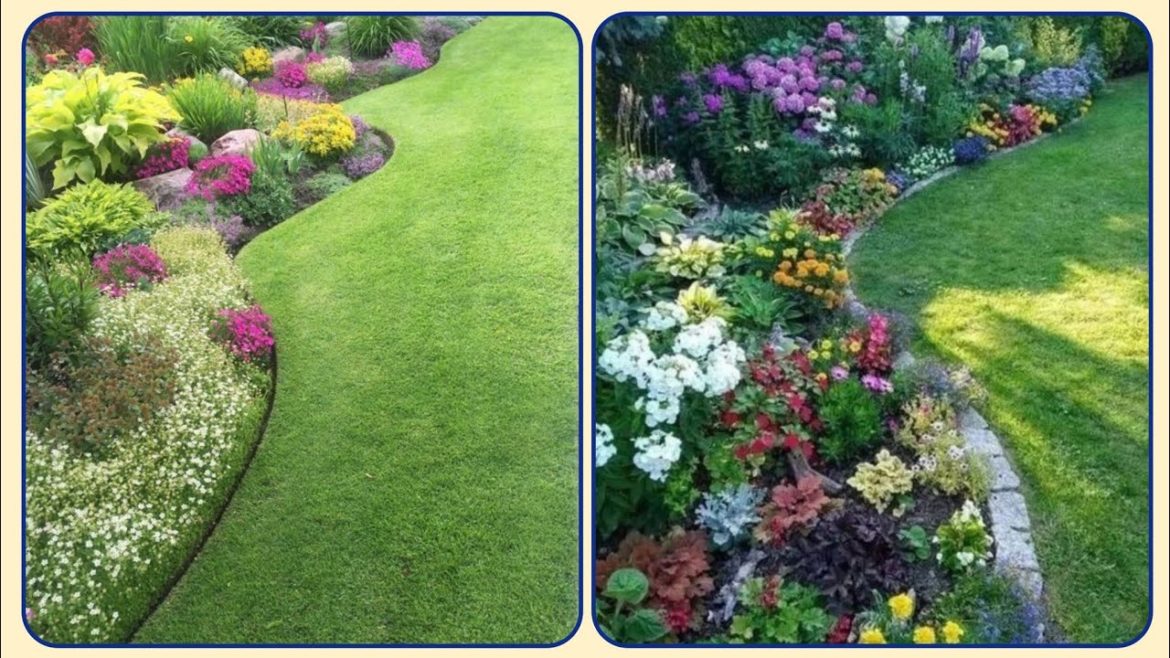 Beautiful Small Front Yard Landscaping||Exterior Boundary Front Fence Garden Designs