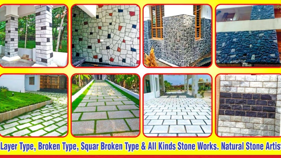 Elevation wall natural stone l🚘Car Parking flooring l Garden flooring Natural stone work Coimbatore Elevation wall natural stone l🚘Car Parking flooring l Garden flooring Natural stone work Coimbatore