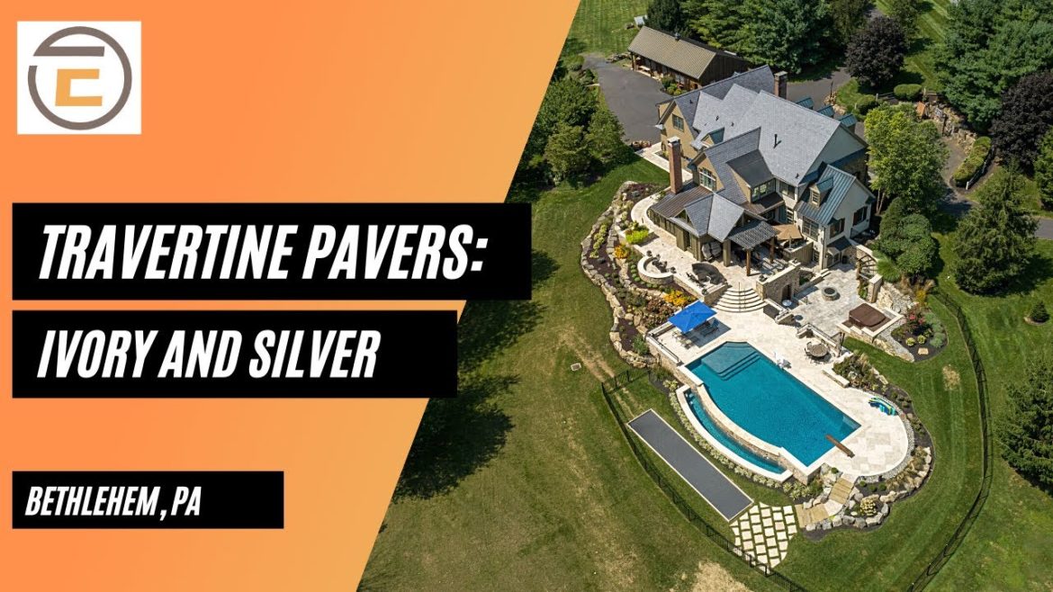 Ivory and Silver Travertine Pavers and Copings, Backyard Makeover, Landscaping Ideas, Pool Coping Ivory and Silver Travertine Pavers and Copings, Backyard Makeover, Landscaping Ideas, Pool Coping