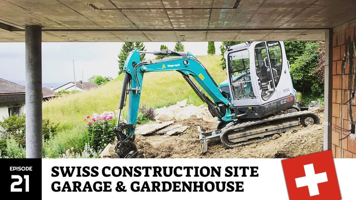 Garden Design starts! – Swiss Construction site – Garage, Gardenhouse, Garden Design Garden Design starts! - Swiss Construction site - Garage, Gardenhouse, Garden Design