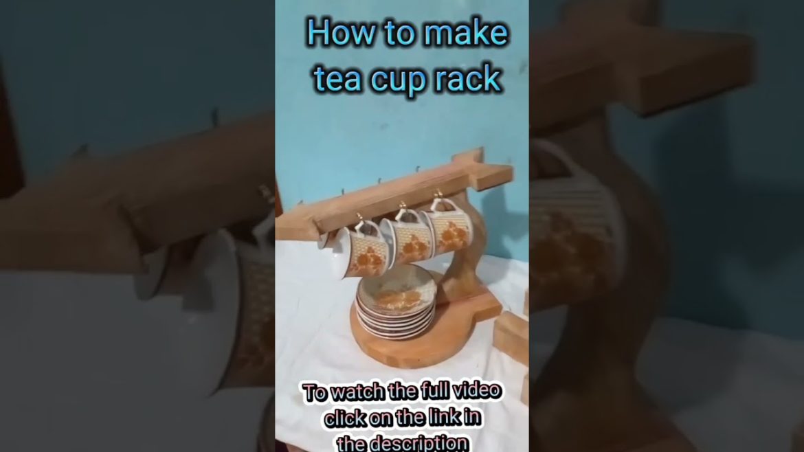 making tea cup holder. cup rack😃 #woodworking #shorts making tea cup holder. cup rack😃 #woodworking #shorts