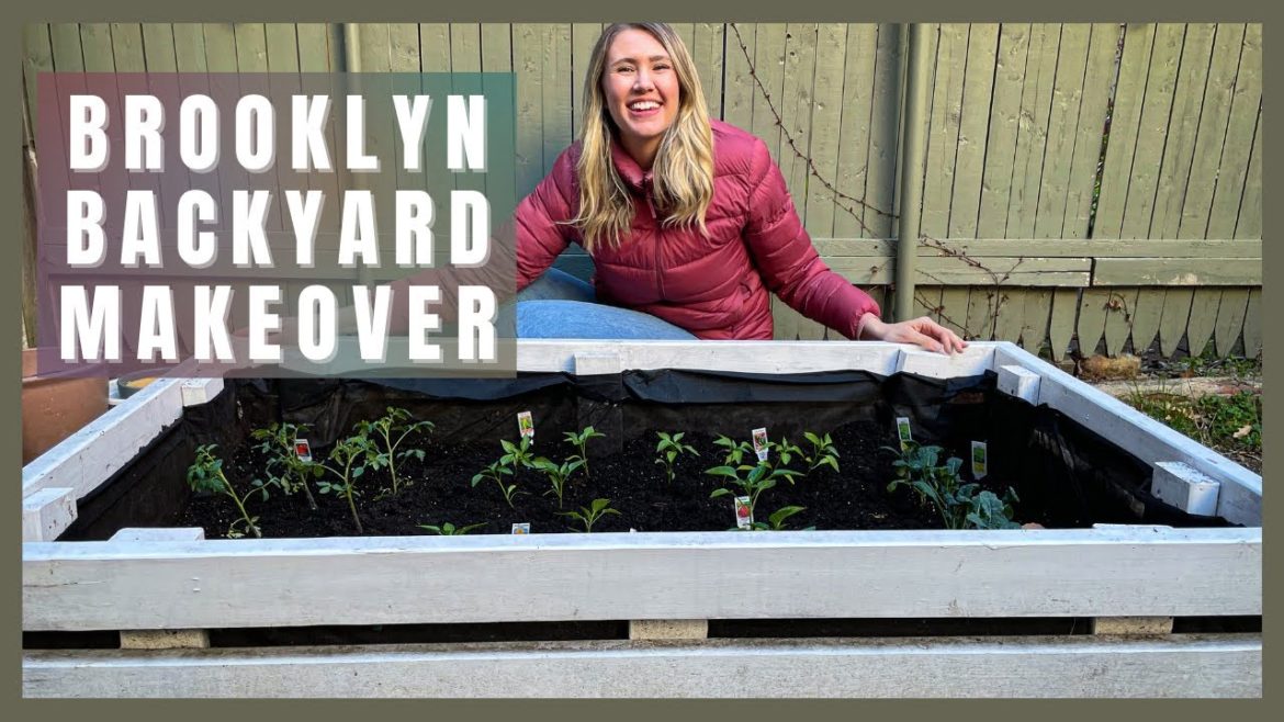 OUR BROOKLYN BACKYARD GARDEN | creating a DIY raised bed vegetable garden in our small space!