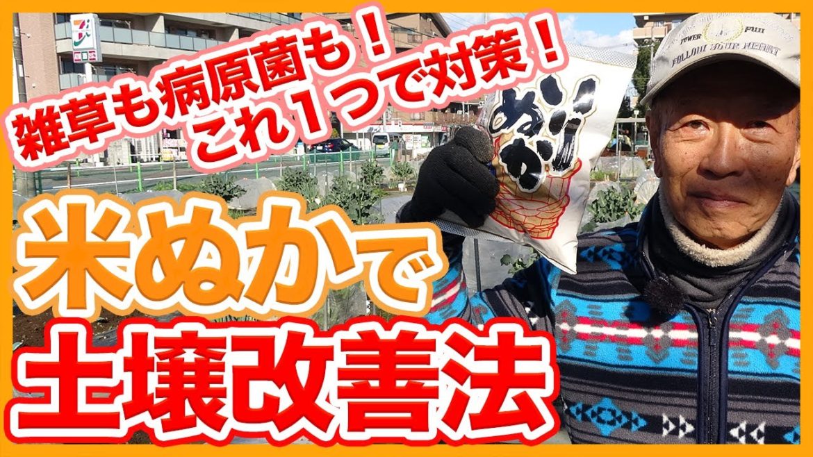 家庭菜園や農園栽培で雑草対策も病気対策もこれで解決！？米ぬかで土壌改善する方法を解説！【農家直伝】Tips on how to use rice bran from a Japanese farmer