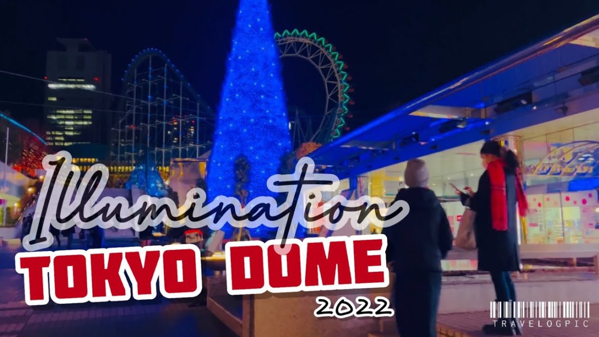 [Japan Night Walk] Tokyo Dome Lights 2022 | Christmas Illumination 2022 - New Year 2023 | ASMR Walk