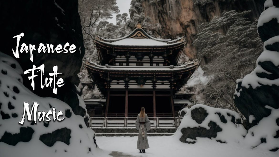 Winter at the Japanese Temple - Beautiful Japanese Flute Music For Healing, Soothing, Meditation