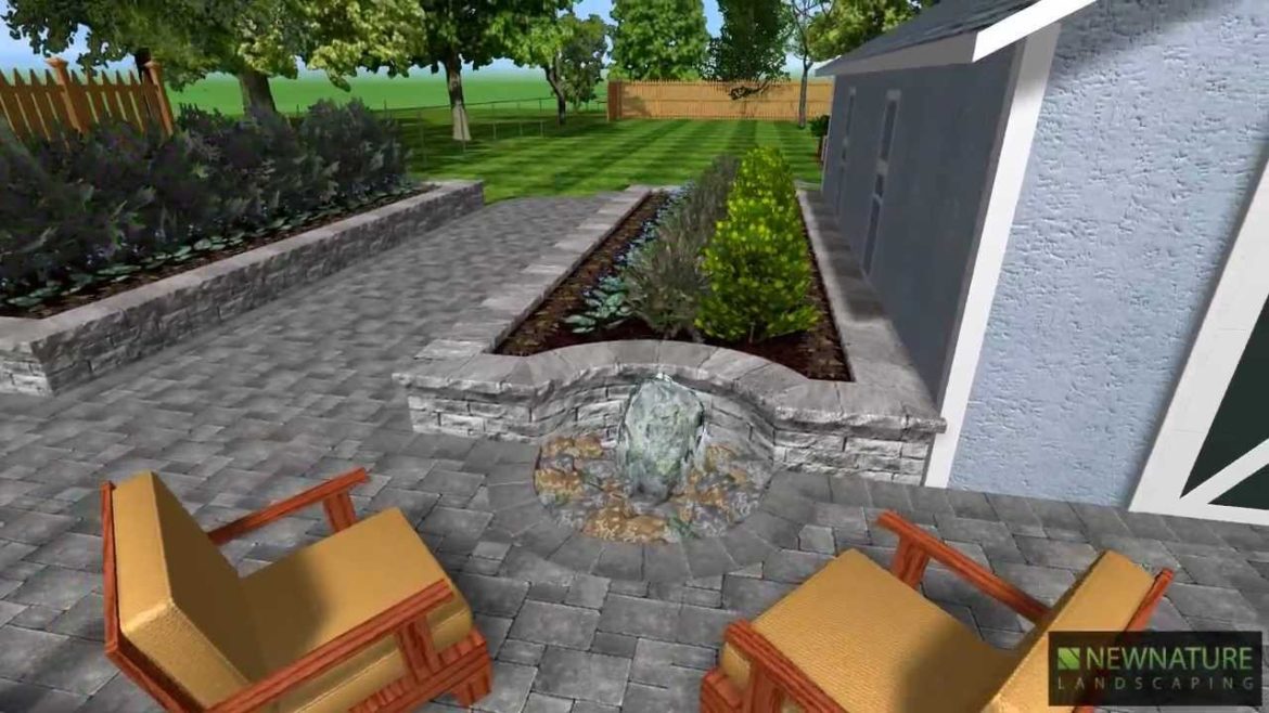 New Nature Landscaping - Interlocking Backyard Garden